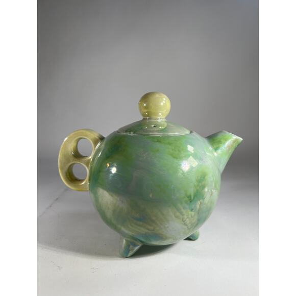 Luster Japan Fine China Tea Pot National Silver Vintage Glassware Japanese R8361 - Picture 5 of 16